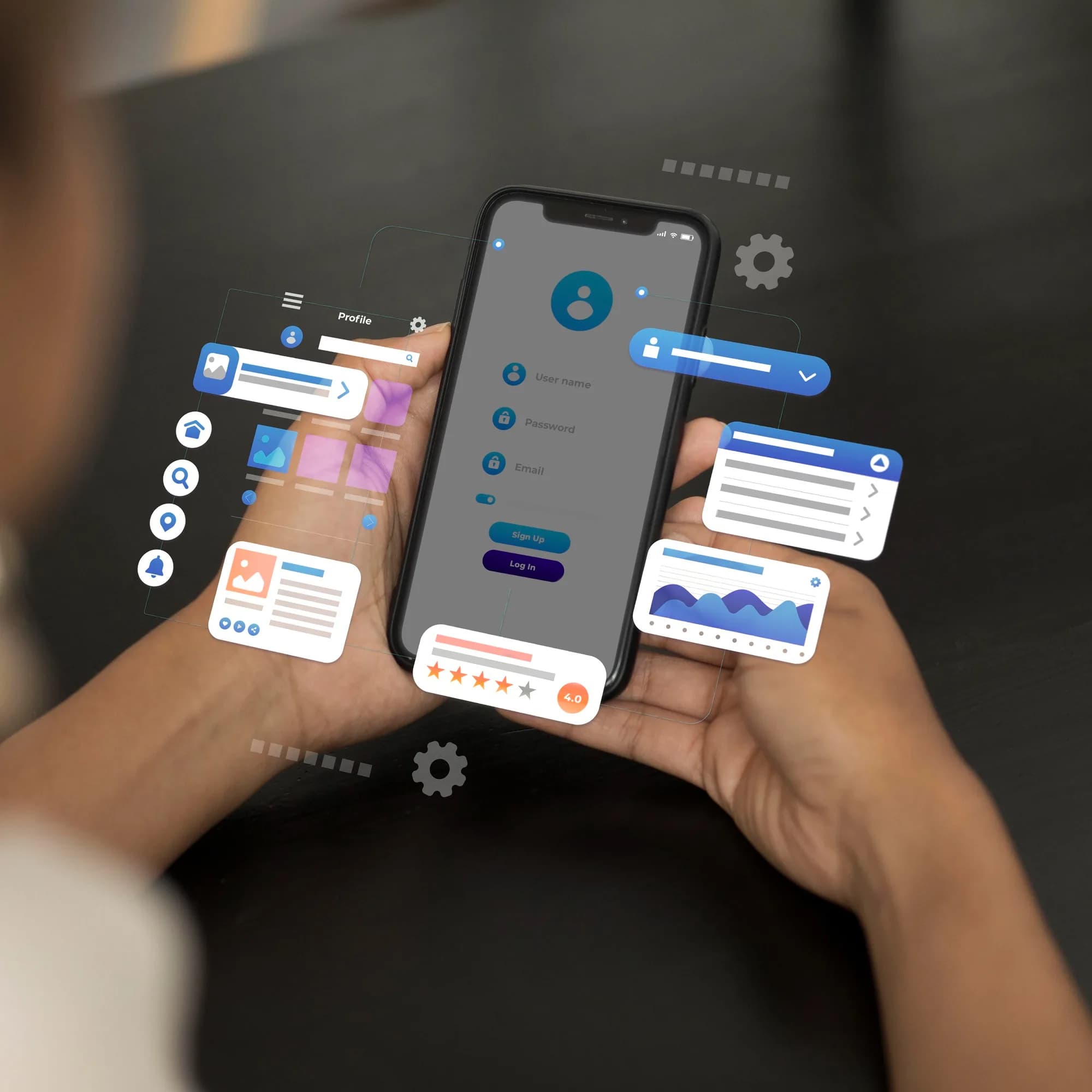 Design d'application mobile réalisé par Appup